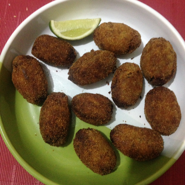 Croquete de carne prático