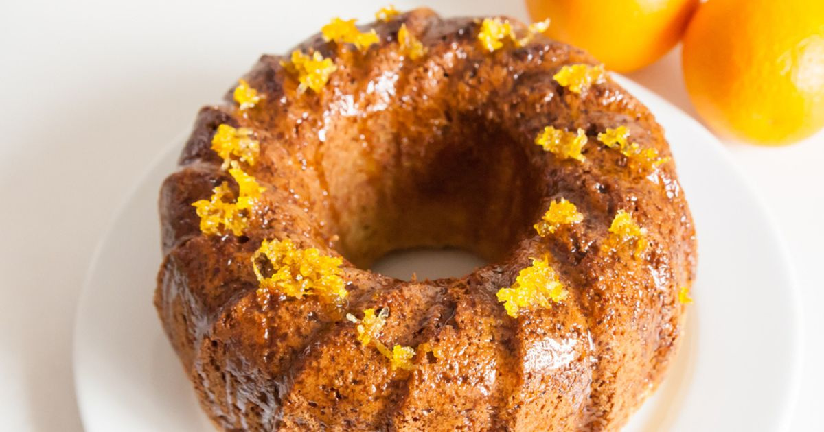 Bolo de laranja na airfryer