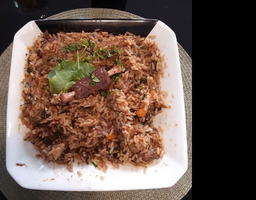 Arroz com rabada delicioso