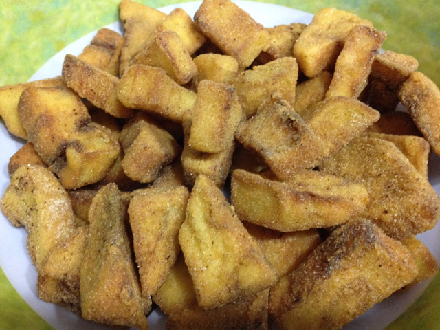 Berinjela frita bem sequinha