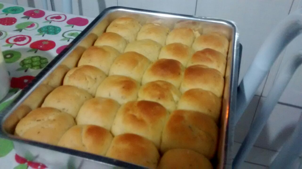 Pão de cebola simples