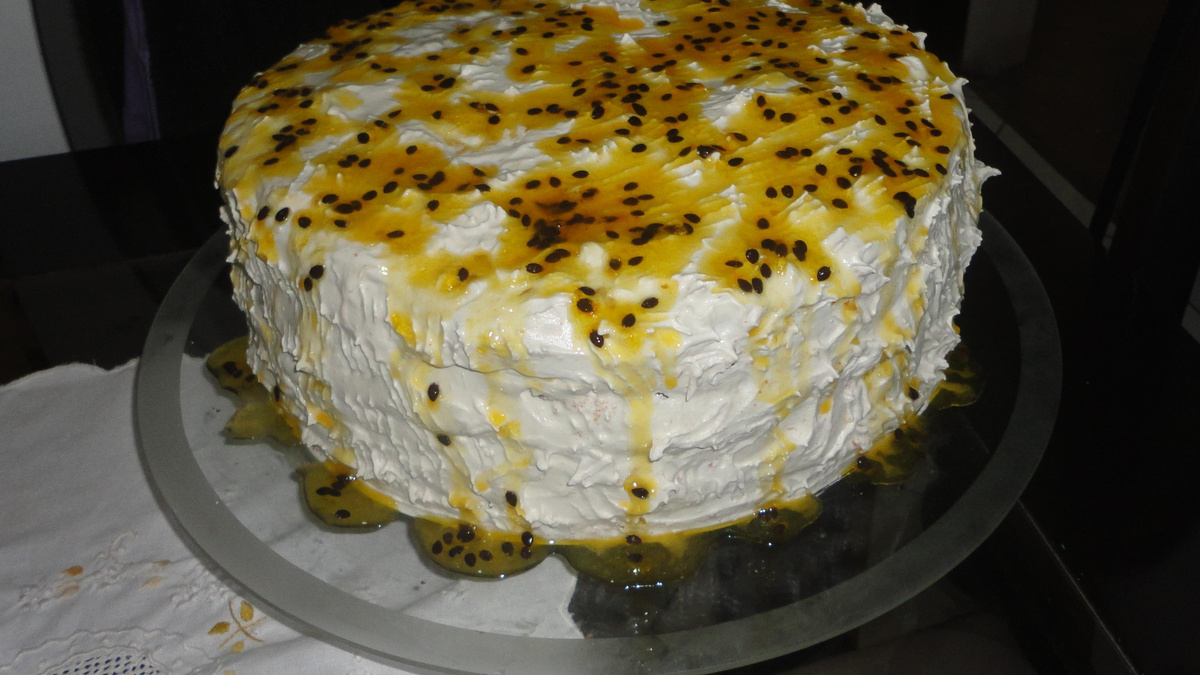 Bolo de maracujá