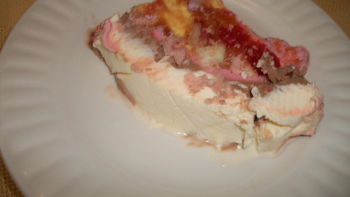 Torta de sorvete deliciosa