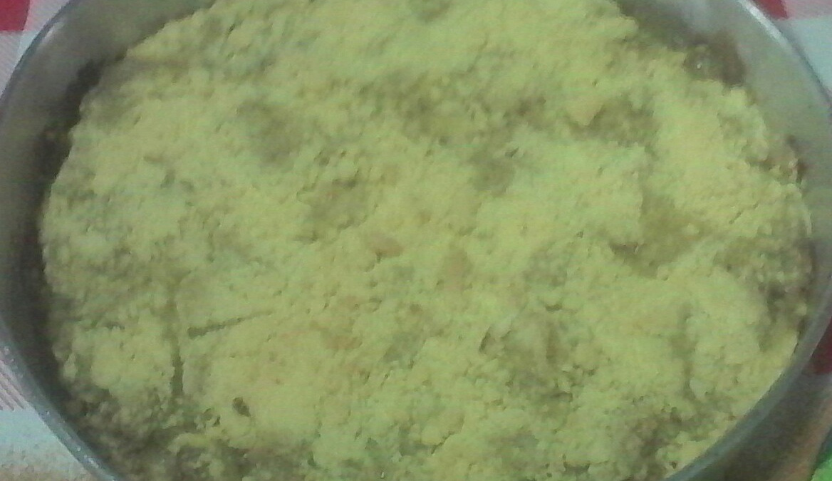 Torta de banana de fubá