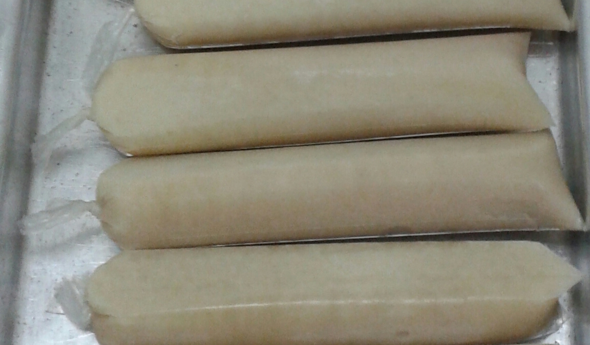 Geladinho de banana da Si