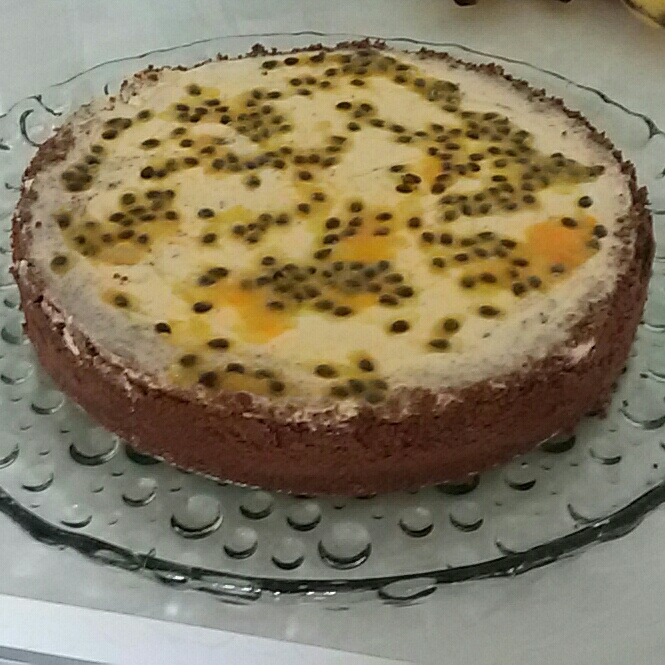 Torta mousse de maracujá
