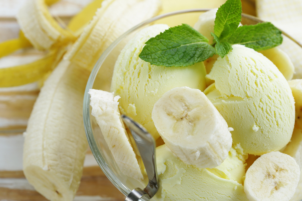 Sorvete de banana fácil