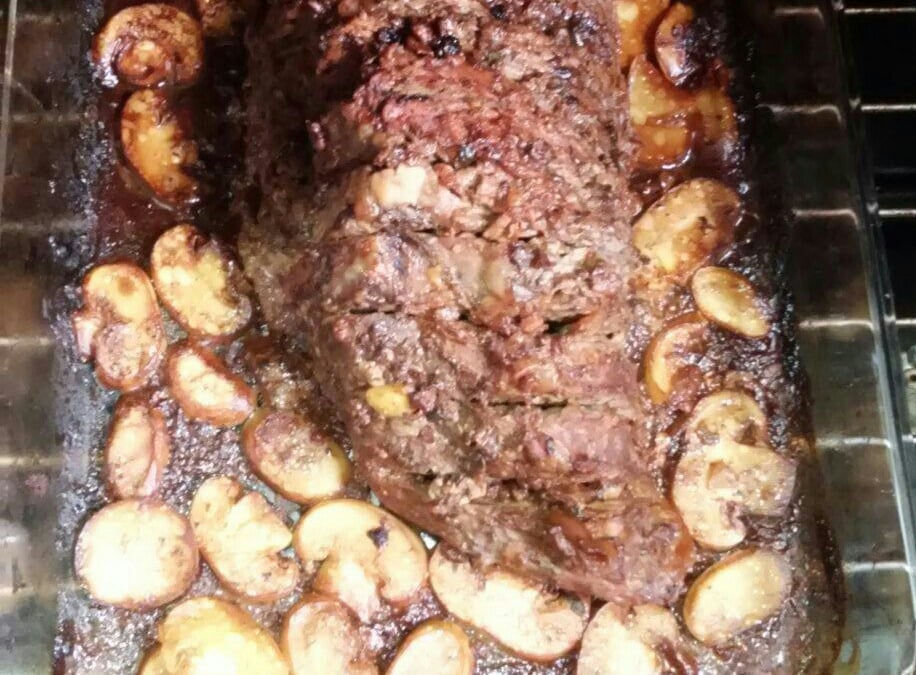 Maminha de forno com champignon