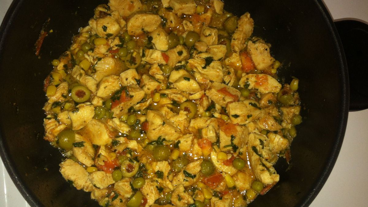 Peito de frango refogado