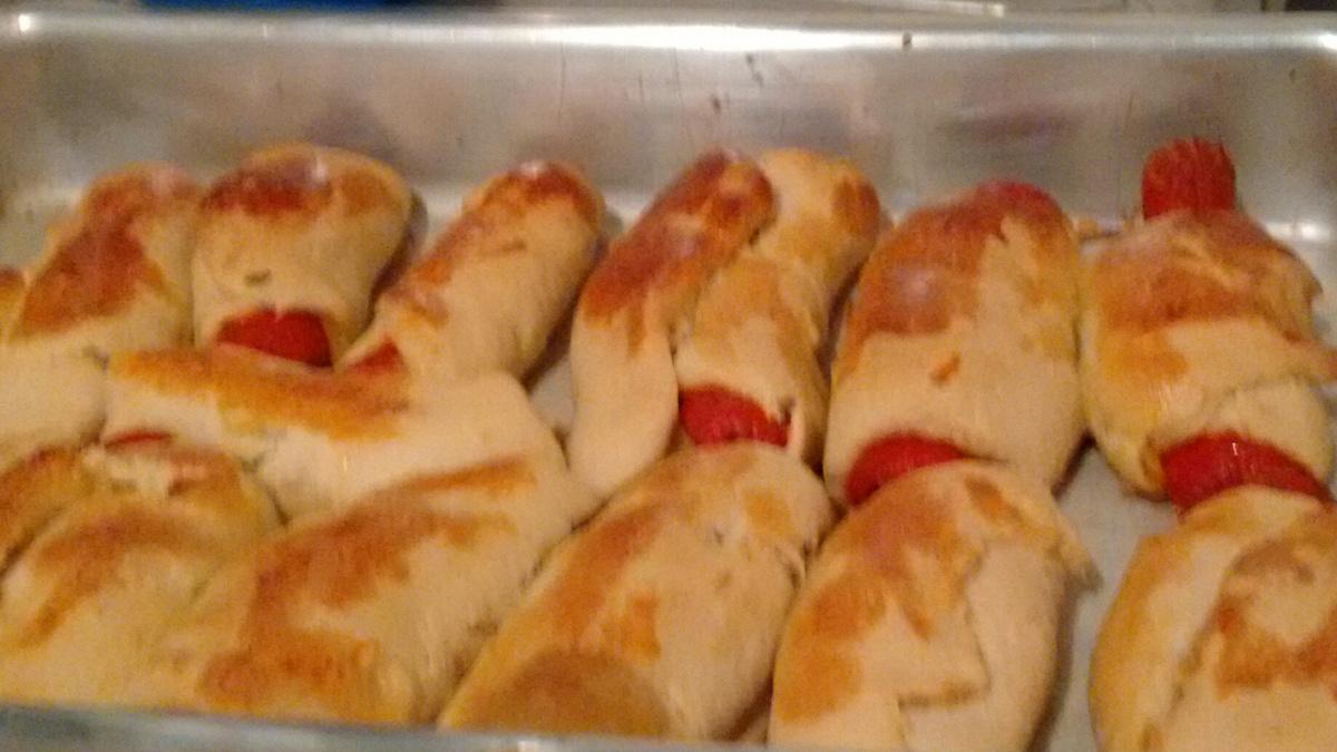 Cachorro quente de forno