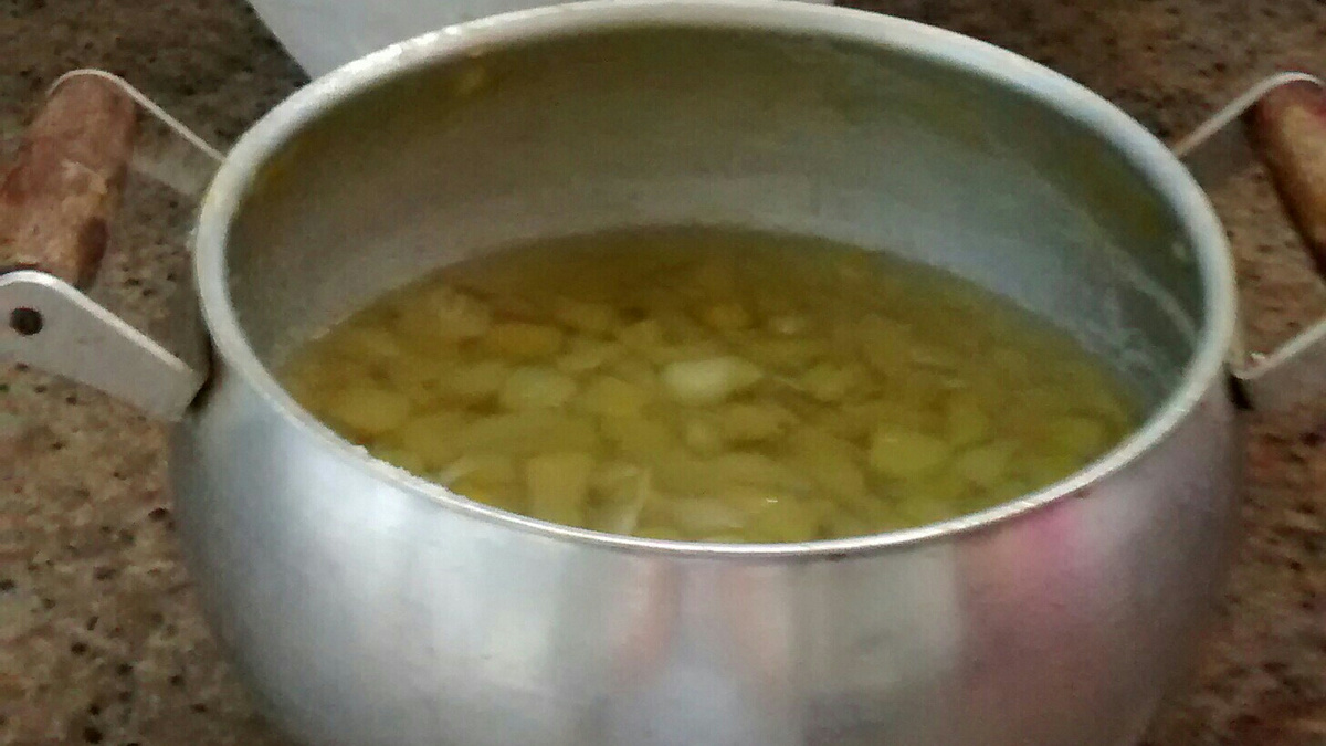 Doce de manga verde