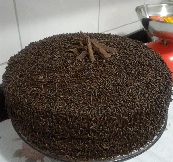 Bolo de chocolate molhadinho