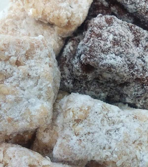 Palha italiana com coco ralado