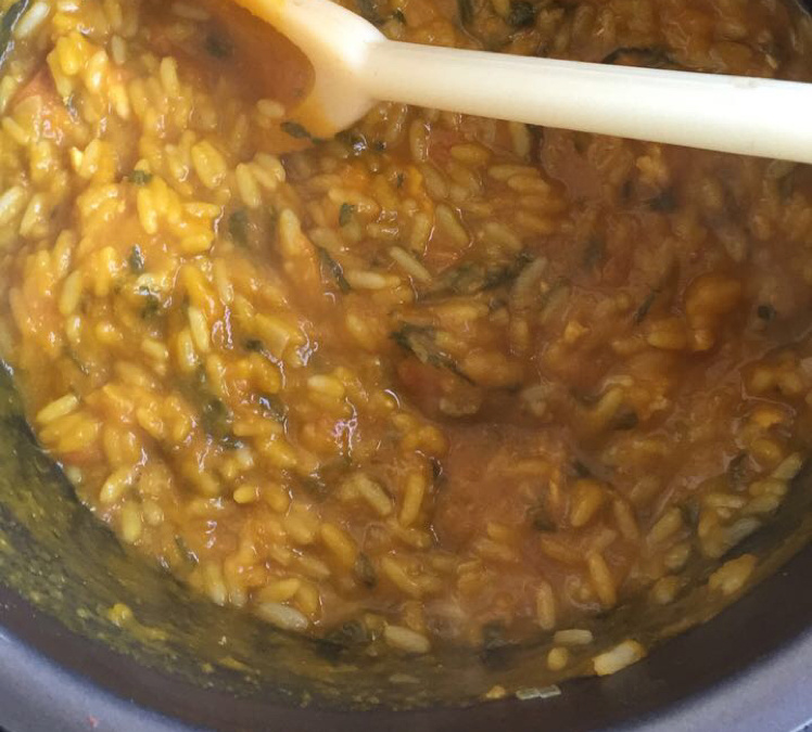 Papinha de espinafre com abóbora