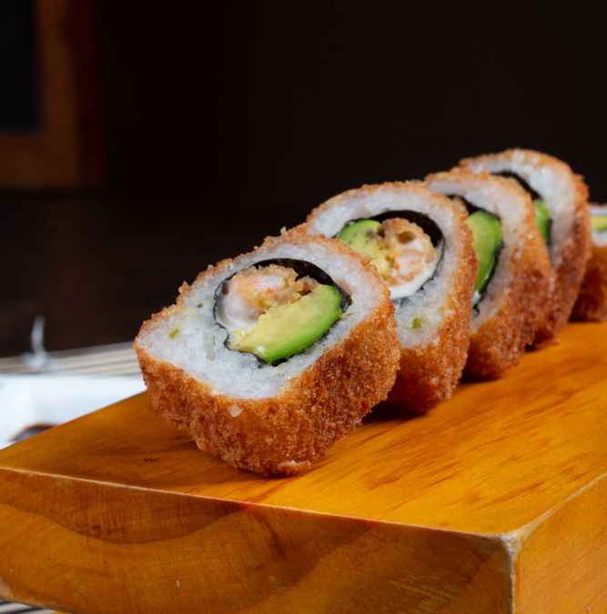 Sushi de frango na air fryer