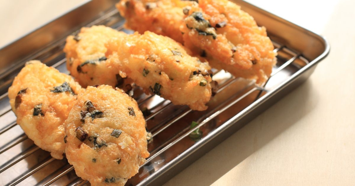 Bolinho de arroz na air fryer