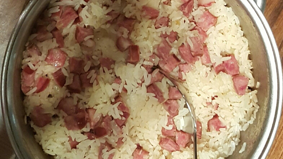 Arroz com cerveja