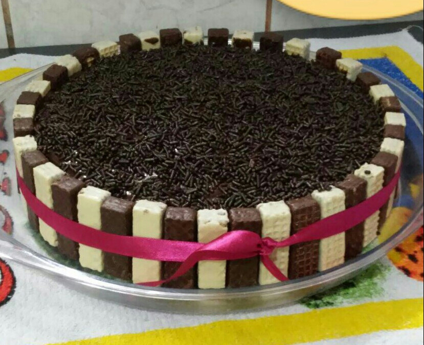 Bolo de chocolate de liquidificador