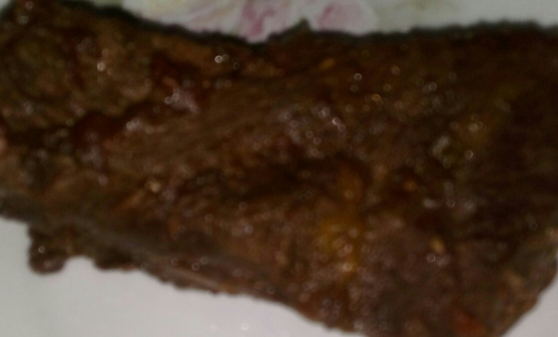 Carne com cerveja preta