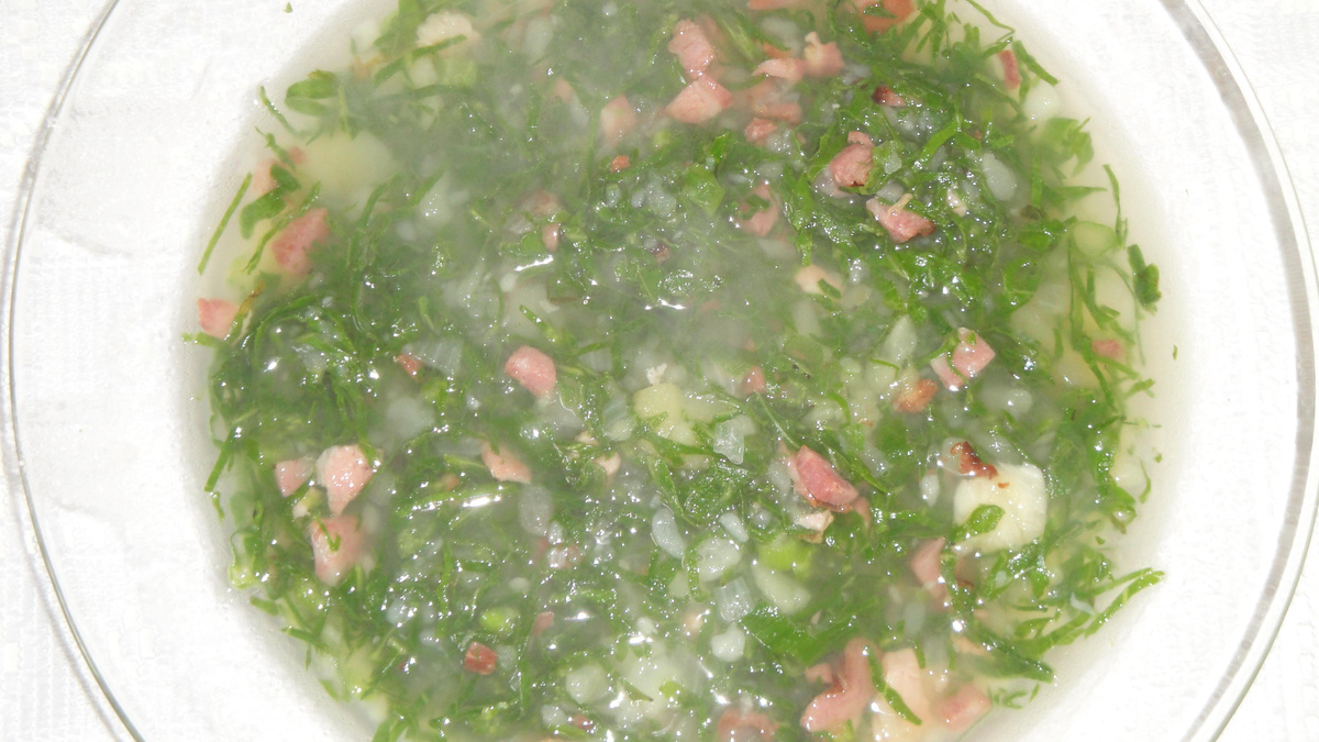 Caldo verde caprichado