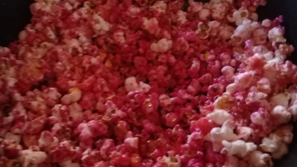 Pipoca doce de gelatina