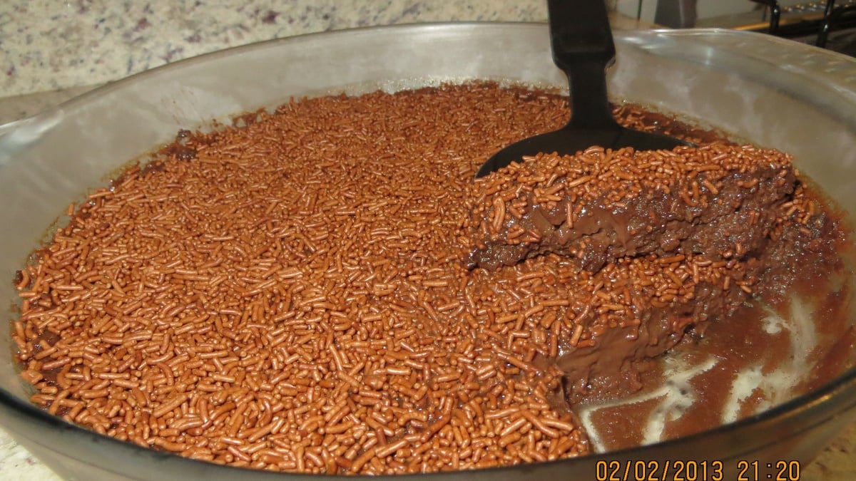 Brigadeiro ao forno