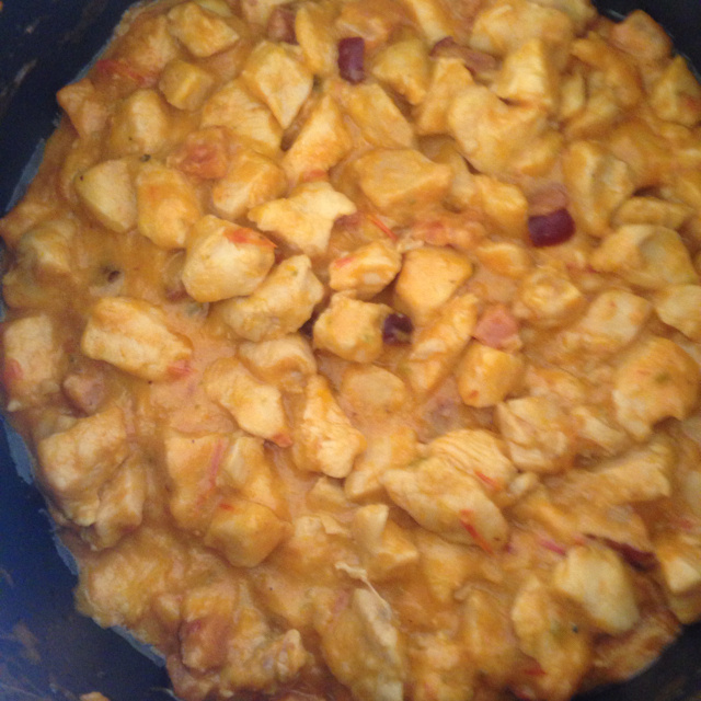 Peito de frango em cubos