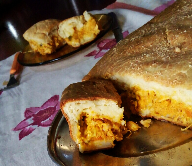 Torta de frango de liquidificador