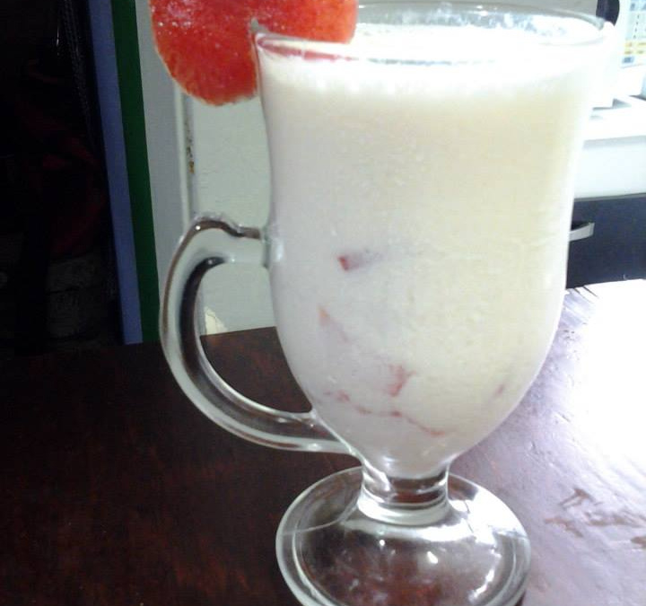 Smoothie de melão com ameixa