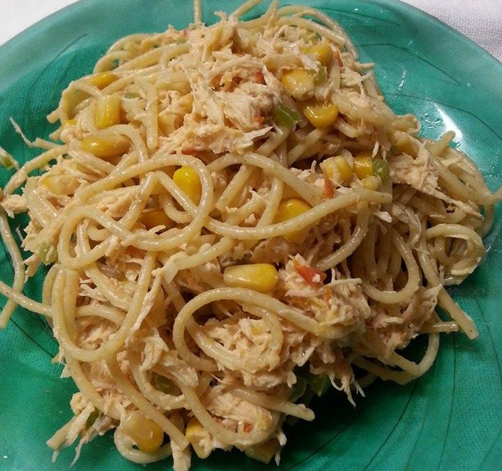 Macarrão fit de frango