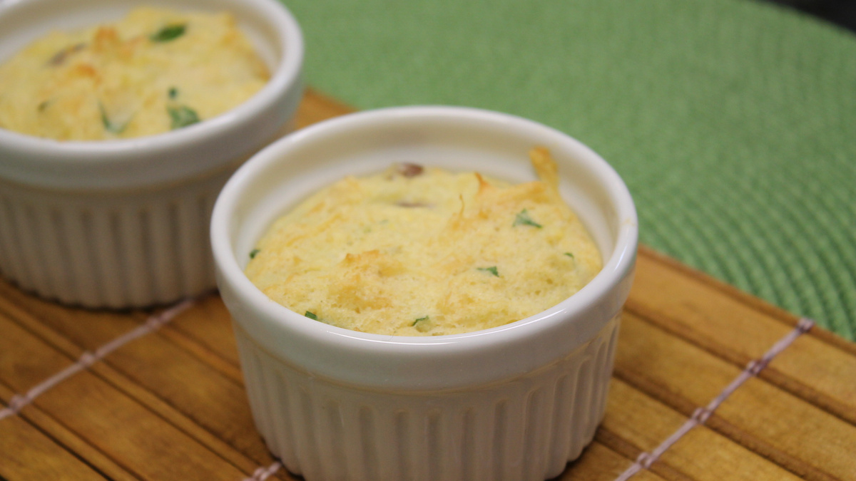 Souflé de Páscoa de bacalhau