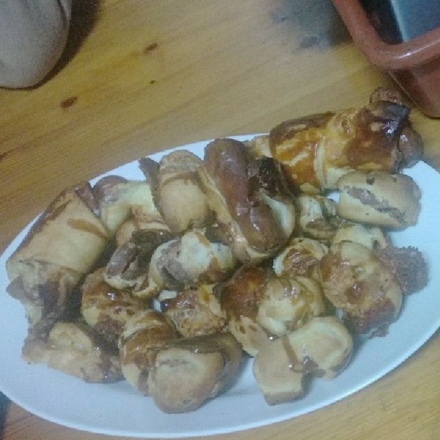 Folhado de Salsicha