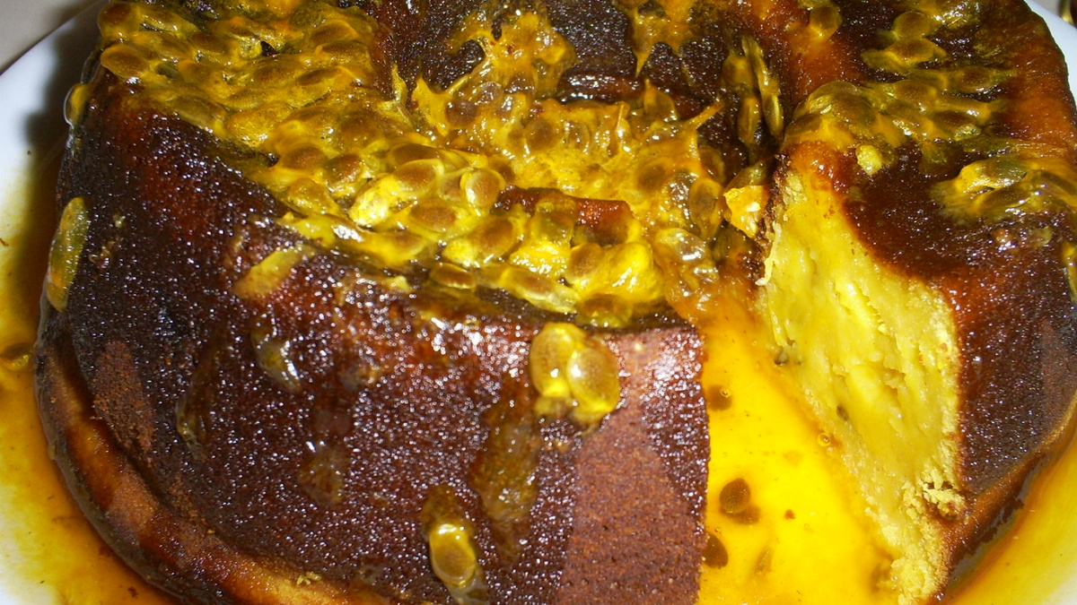 Bolo de maracujá