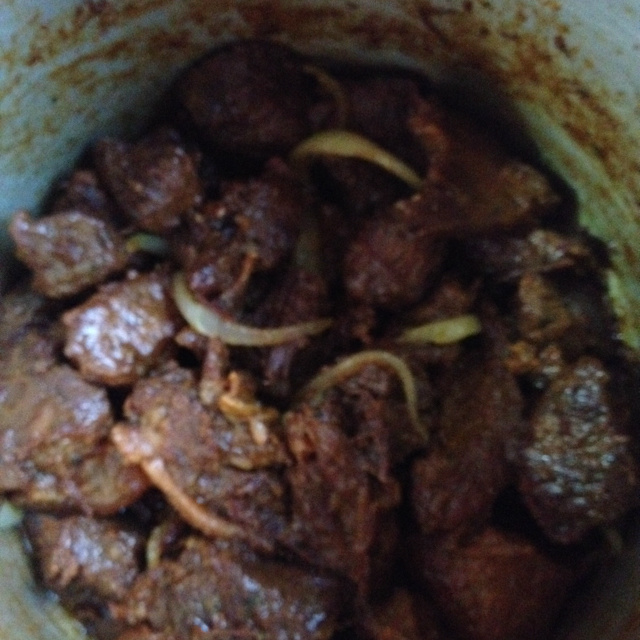 Carne assada na panela de pressão