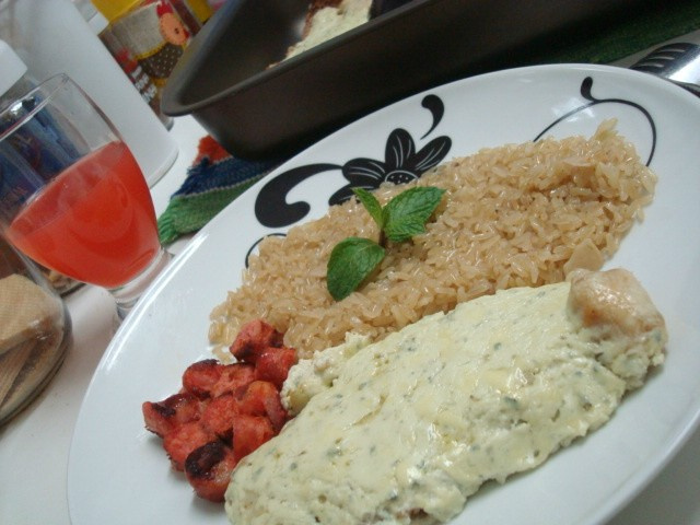Filé de frango ao molho de gorgonzola