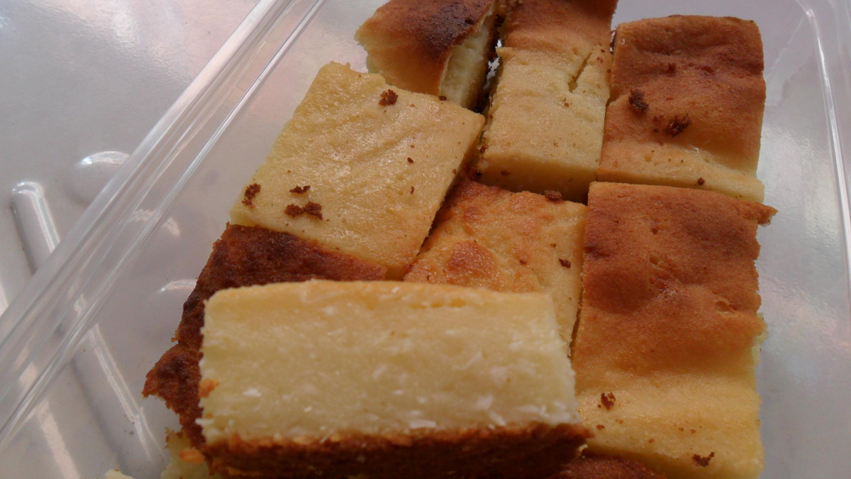 Bolo de aipim com coco light
