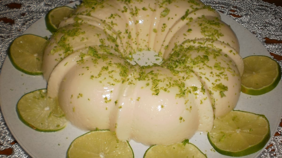 Flan de limão