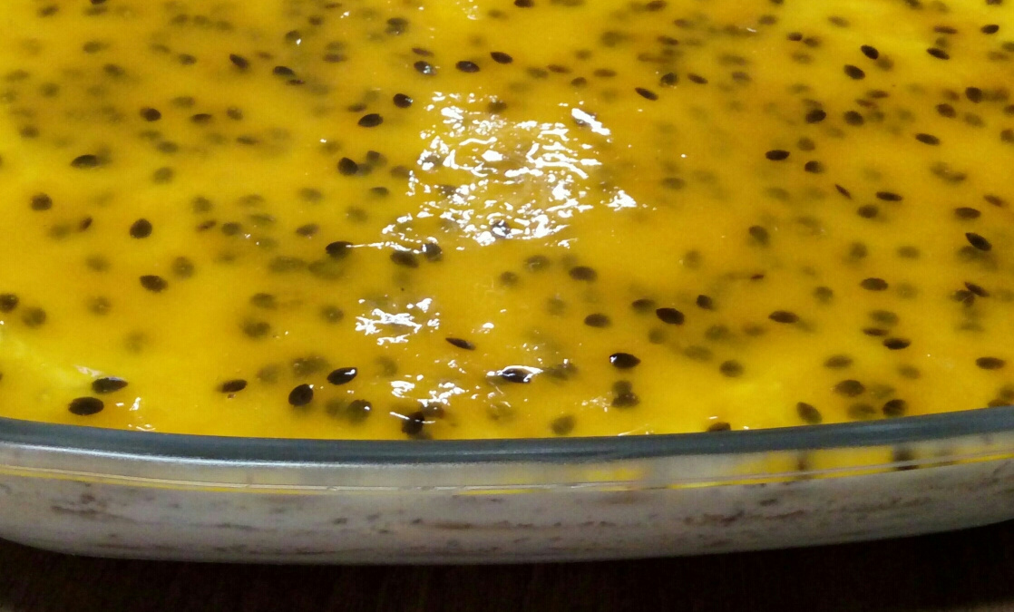 Torta mousse de maracujá