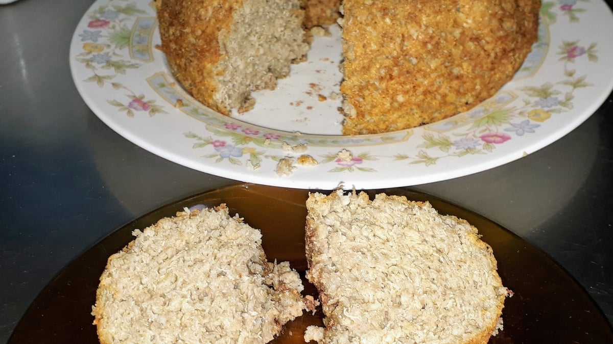 Bolo de banana com quinoa