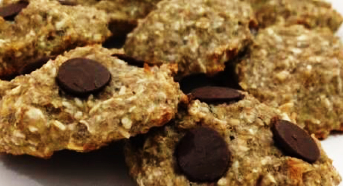 Cookies de aveia light com 2 ingredientes