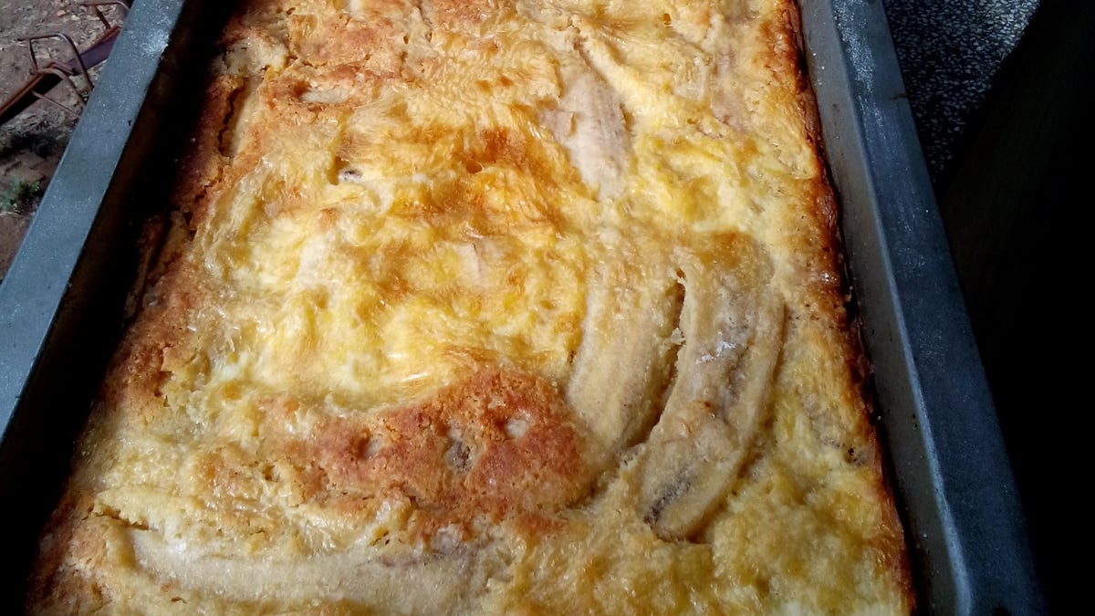 Torta de banana (massa seca)