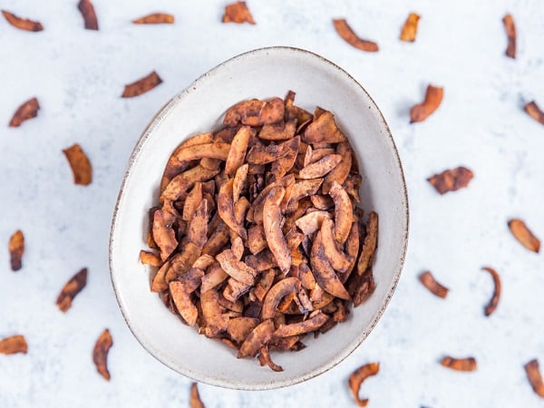 Bacon vegano de côco