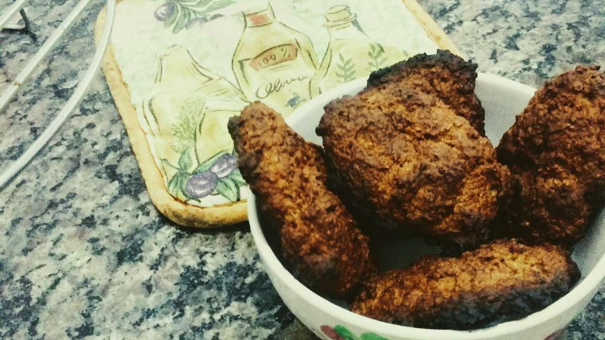 Cookies de banana e aveia