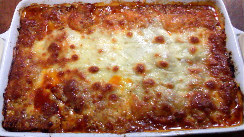 Lasanha sem glúten à bolonhesa - massa de crepe de polvilho