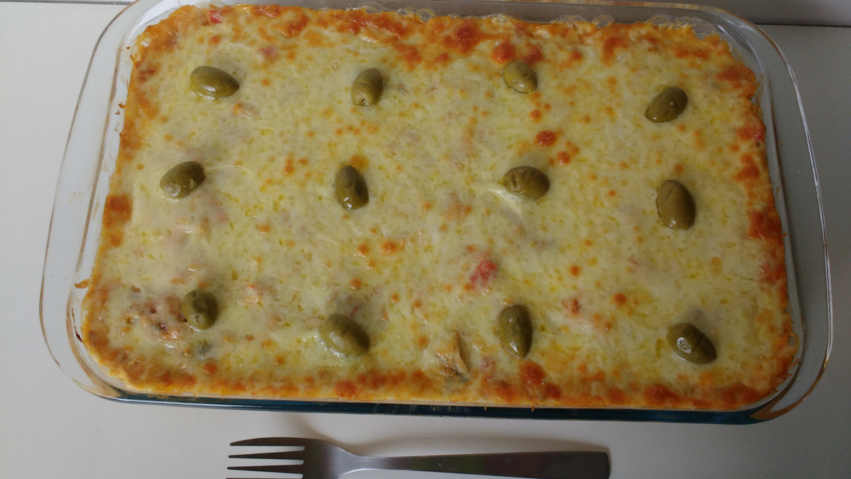 Lasanha de bacalhau