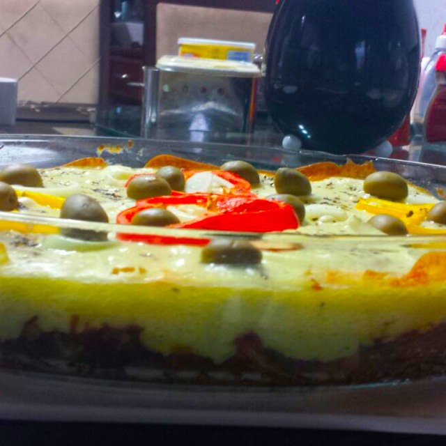 Escondidinho de charque