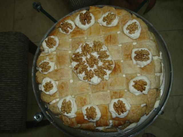 Torta deliciosa de nozes