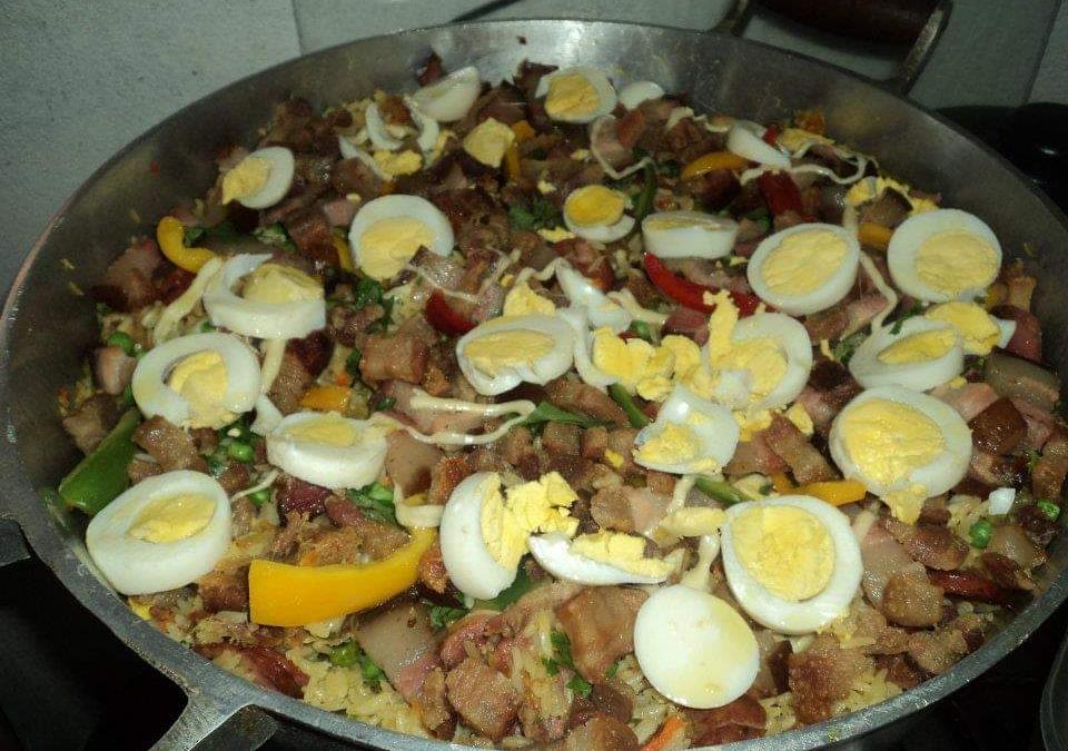 Paella en sartén eléctrico Receta de kanacho- Cookpad