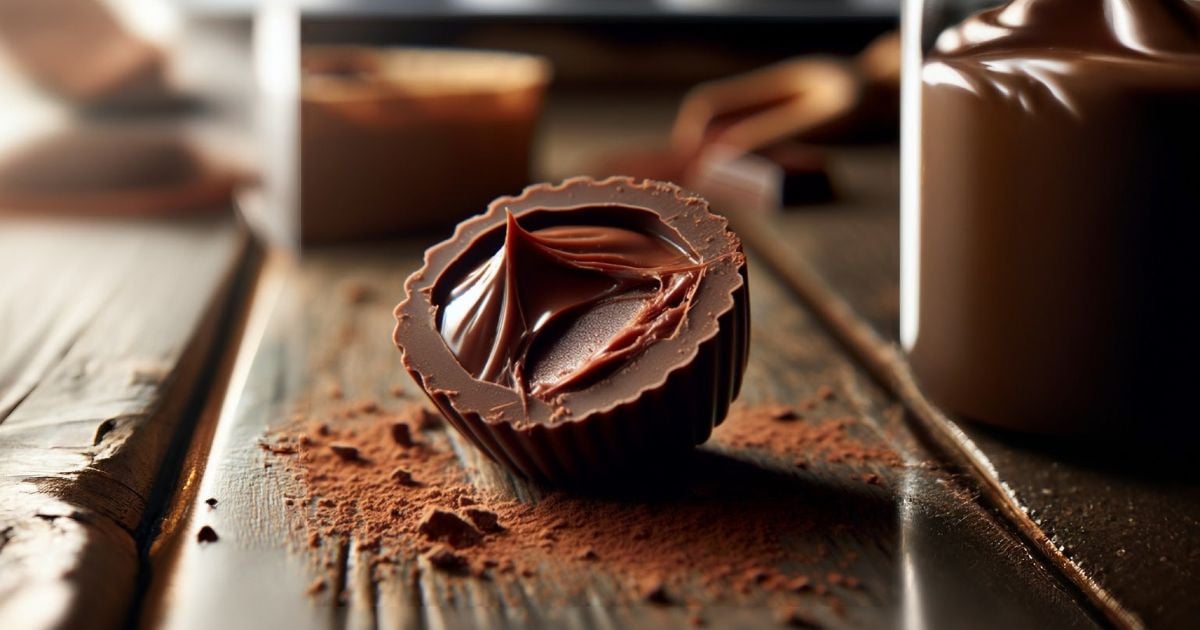 Bombom recheado com brigadeiro