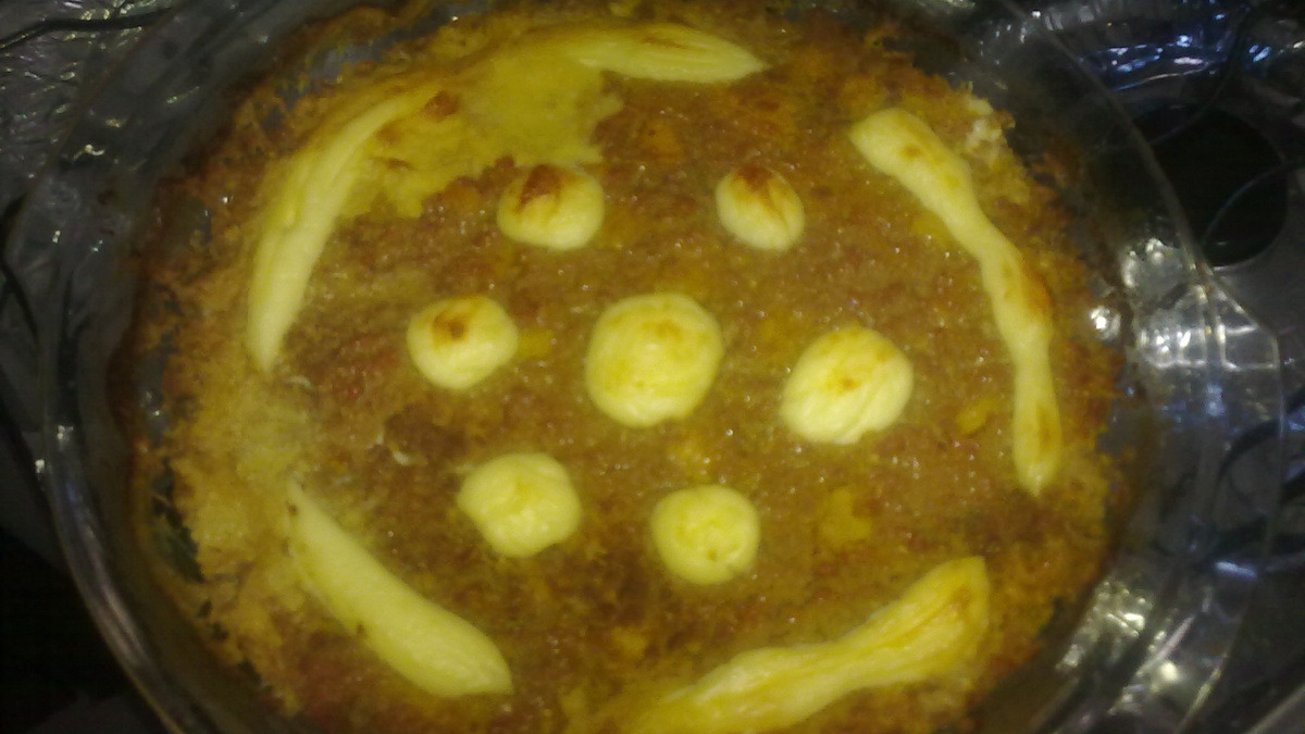 Escondidinho de abóbora com carne de sol